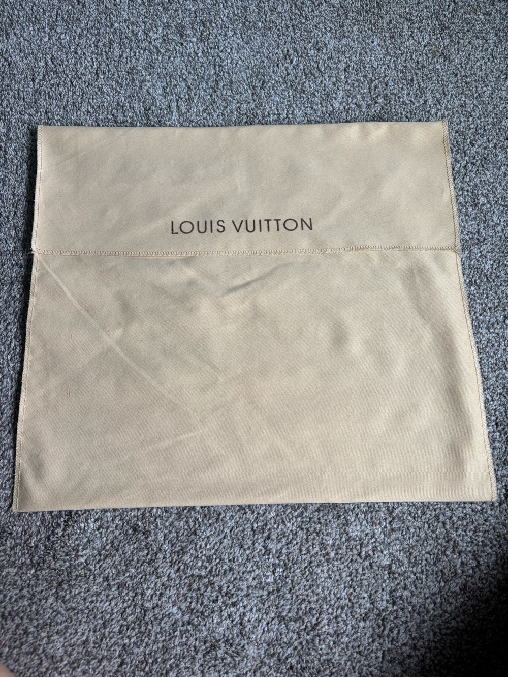 Louis Vuitton Beige Fabric Protective Dust Bag